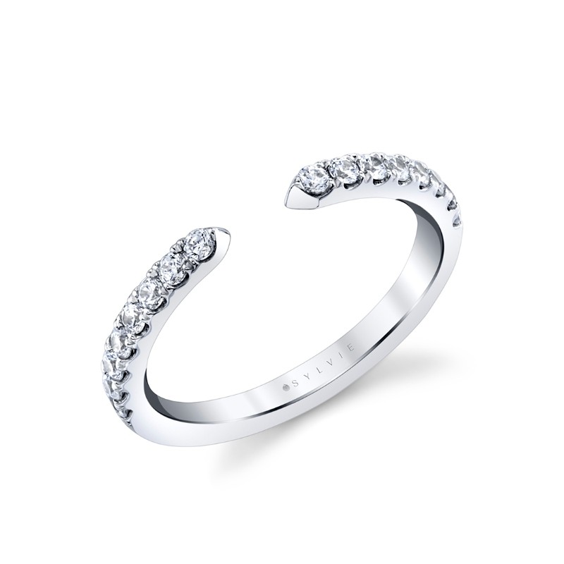 Sylvie Classic Modern Open Wedding Band