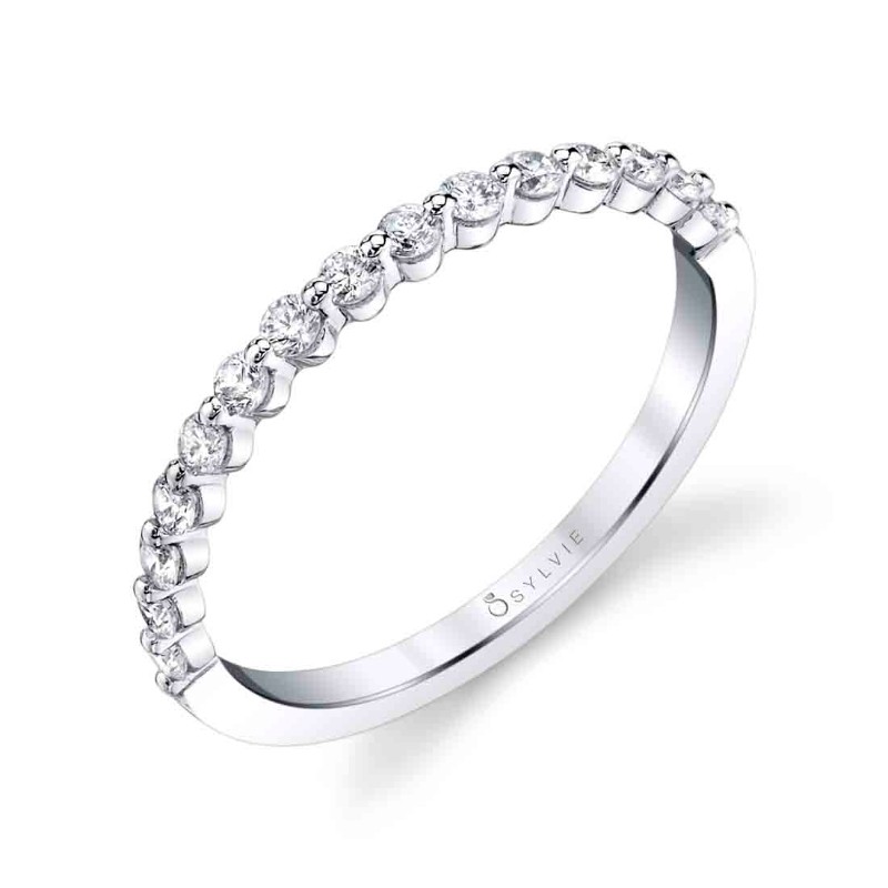 Sylvie Stackable Wedding Band - Cerise