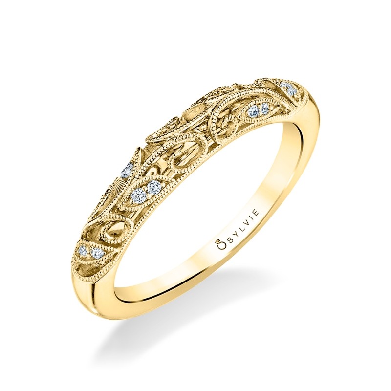 Sylvie Modern Vintage Wedding Ring - Roial