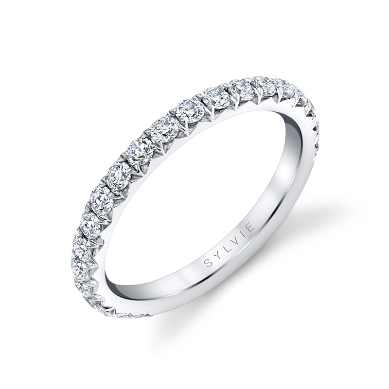 Sylvie Thick Pave Wedding Band - Malencia