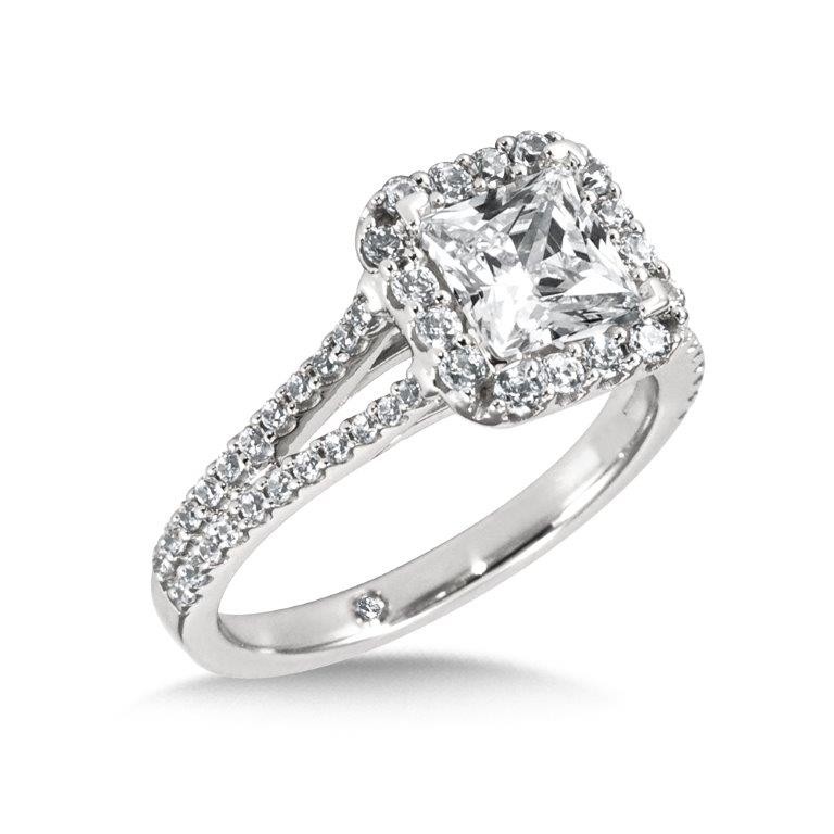 Complete Princess Cut Engagement Ring