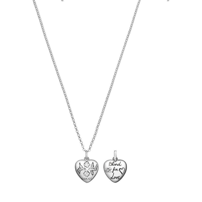 Gucci Blind For Love Heart Pendant