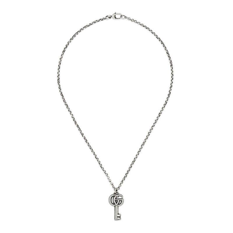 Gucci GG Marmont Necklace with Key and Double G Details