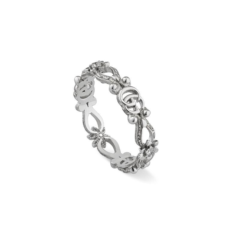 Gucci White Flora Ring