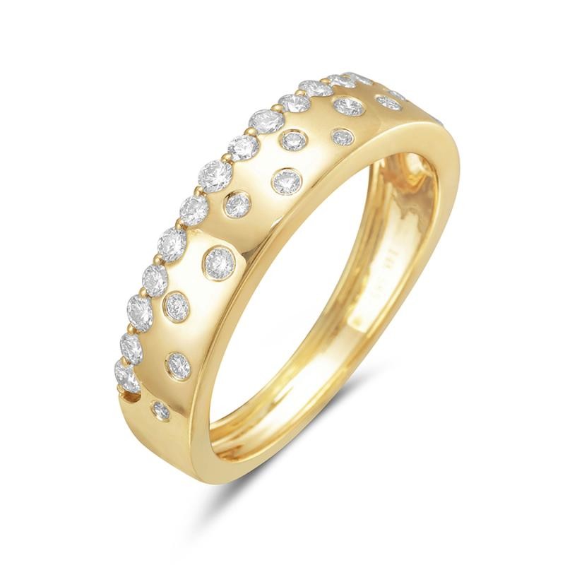 Scattered Diamond Fashion Band