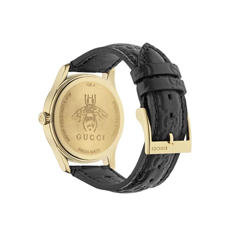 Gucci G-Timeless Signature Watch in Black