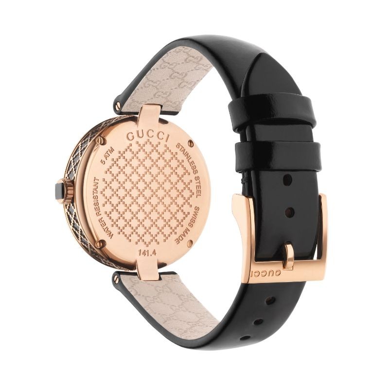 Gucci Diamantissima Watch in Rose and Black