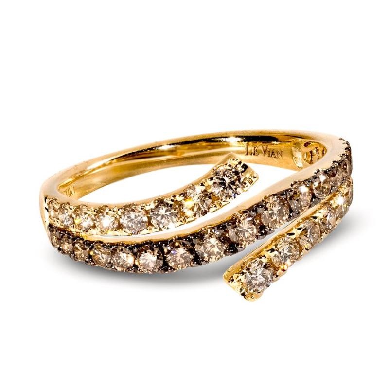 Le Vian&reg; Ring featuring 3/8 cts. Chocolate Diamonds&reg; , 3/8 cts. Nude Diamonds&trade; set in 14K Honey Gold&trade;