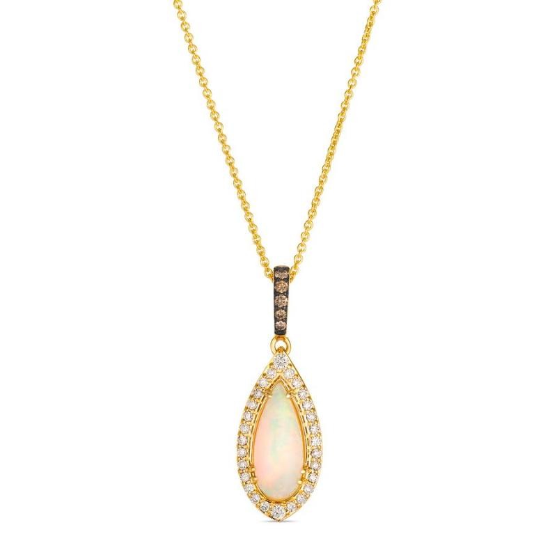 Le Vian&reg; Pendant featuring 7/8 cts. Neopolitan Opal&reg; , 1/6 cts. Nude Diamonds&trade; , Chocolate Diamonds&reg; set in 14K Honey Gold&trade;