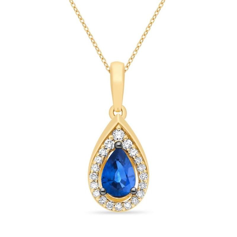 Le Vian&reg; Pendant featuring 1/2 cts. Blueberry Sapphire&trade; , 1/10 cts. Nude Diamonds&trade; set in 14K Honey Gold&trade;