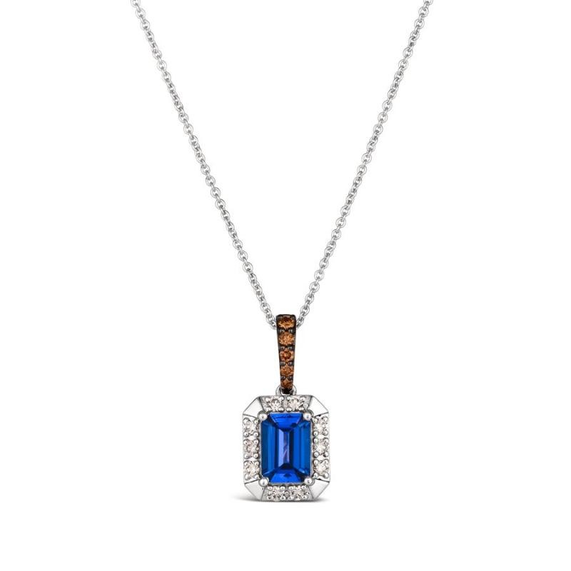 Le Vian&reg; Pendant featuring 7/8 cts. Blueberry Tanzanite&reg; , 1/20 cts. Chocolate Diamonds&reg; , 1/6 cts. Nude Diamonds&trade; set in 14K Vanilla Gold&reg;