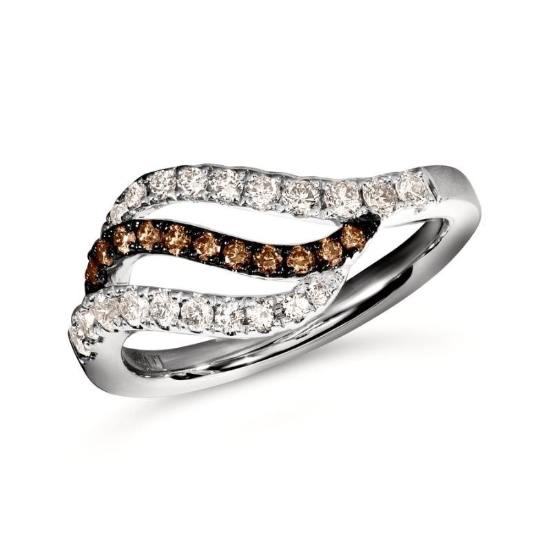 Le Vian&reg; Ring featuring 3/8 cts. Nude Diamonds&trade; , 1/8 cts. Chocolate Diamonds&reg; set in 14K Vanilla Gold&reg;