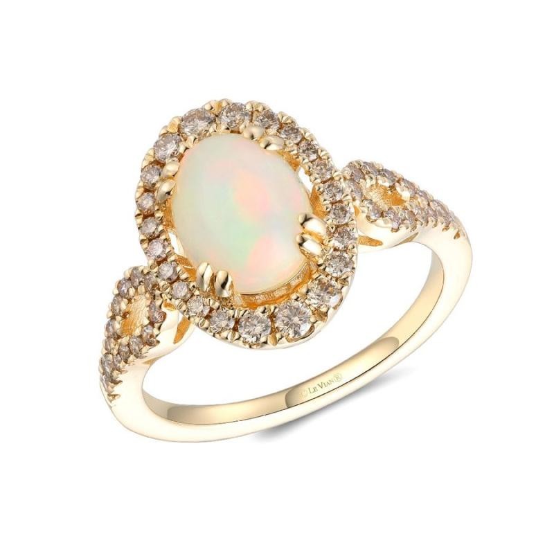 Le Vian&reg; Ring featuring 1 cts. Neopolitan Opal&reg; , 1/2 cts. Nude Diamonds&trade; set in 14K Honey Gold&trade;