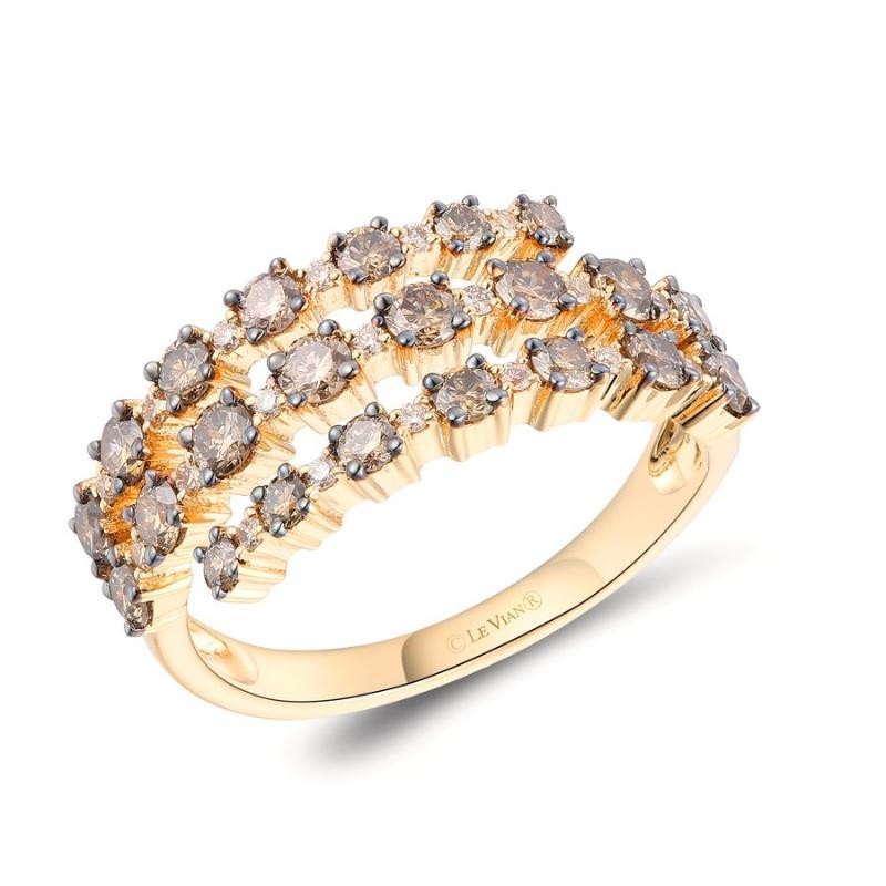 Le Vian&reg; Ring featuring 1 cts. Chocolate Diamonds&reg; , 1/10 cts. Nude Diamonds&trade; set in 14K Honey Gold&trade;