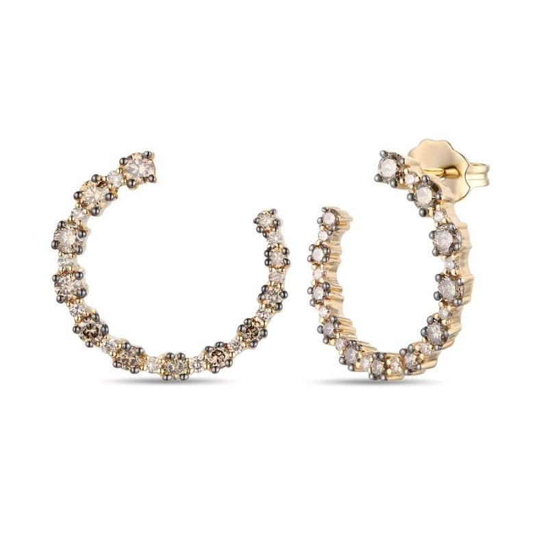 Le Vian&reg; Earrings featuring 3/4 cts. Chocolate Diamonds&reg; , 1/6 cts. Nude Diamonds&trade; set in 14K Honey Gold&trade;