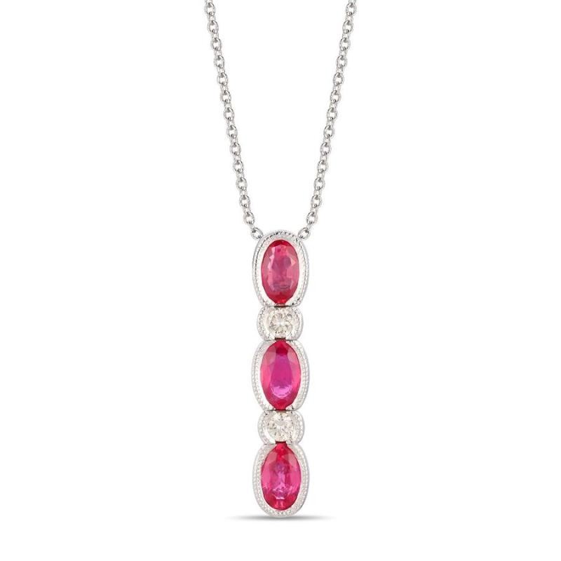 Le Vian&reg; Pendant featuring 3/4 cts. Passion Ruby&reg; , 1/10 cts. Vanilla Diamonds&reg; set in 14K Vanilla Gold&reg;
