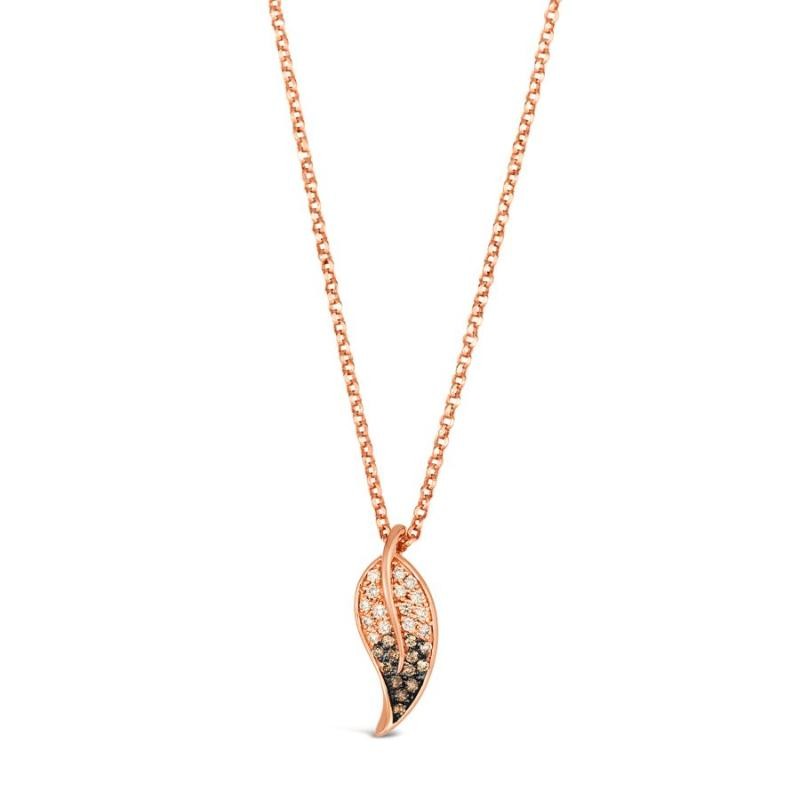 Le Vian Couture&reg; Pendant featuring 1/4 cts. Chocolate Ombré&reg; Diamonds set in 18K Strawberry Gold&reg;