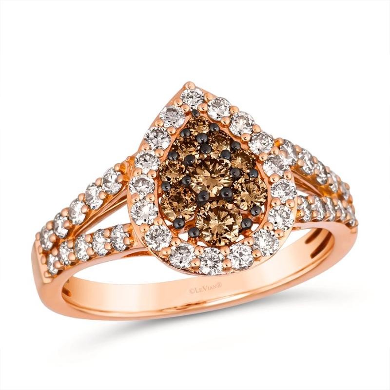 Le Vian&reg; Ring featuring 3/8 cts. Chocolate Diamonds&reg; , 5/8 cts. Nude Diamonds&trade; set in 14K Strawberry Gold&reg;
