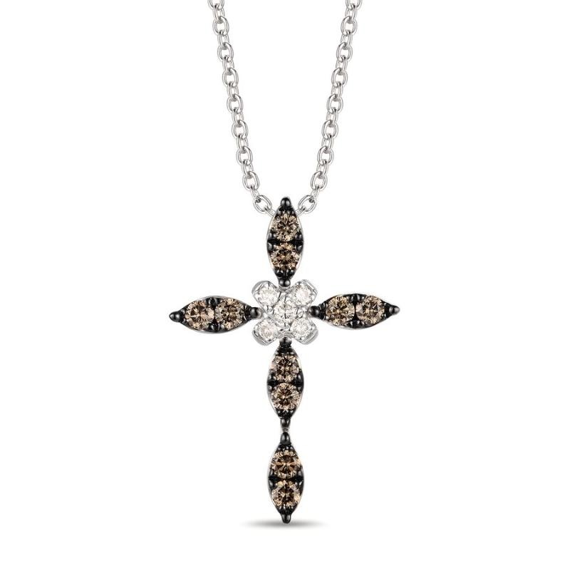 Le Vian&reg; Pendant featuring 1/20 cts. Nude Diamonds&trade; , 1/3 cts. Chocolate Diamonds&reg; set in 14K Vanilla Gold&reg;