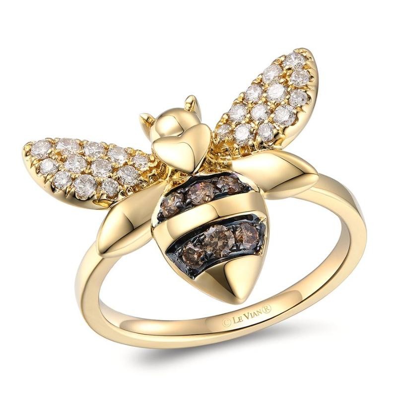 Le Vian&reg; Ring featuring 1/5 cts. Chocolate Diamonds&reg; , 1/3 cts. Nude Diamonds&trade; set in 14K Honey Gold&trade;