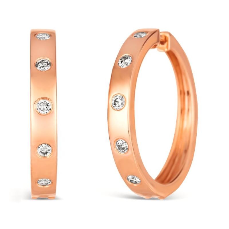 Le Vian&reg; Earrings featuring 3/8 cts. Vanilla Diamonds&reg; set in 14K Strawberry Gold&reg;