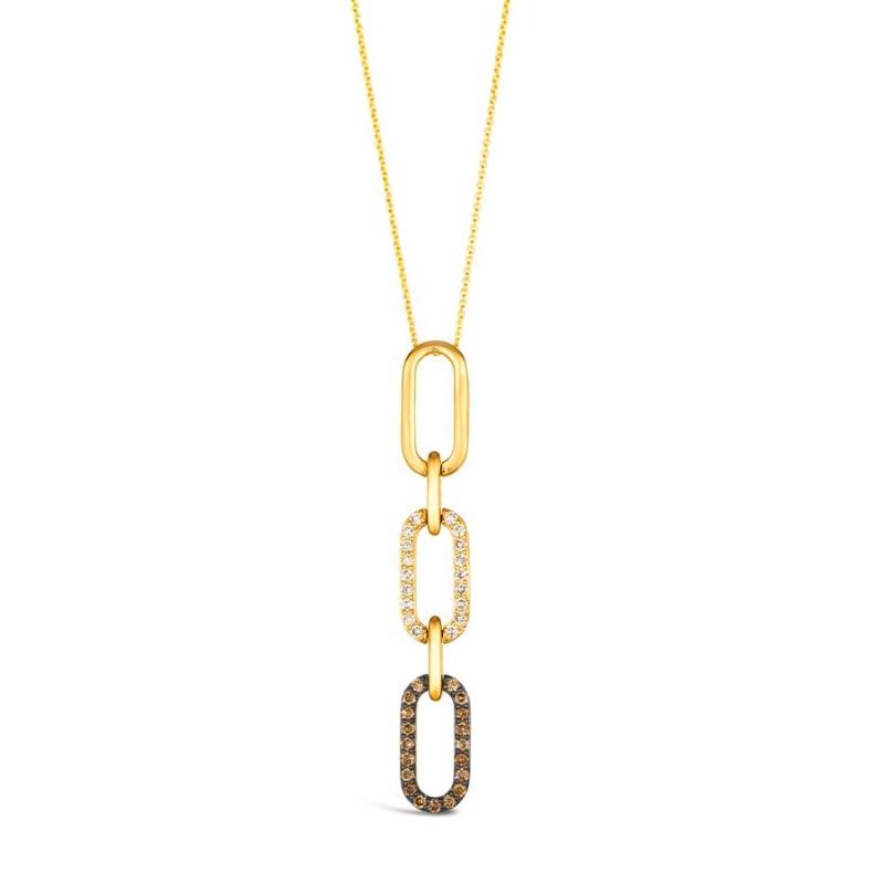 Le Vian&reg; Pendant featuring 1/3 cts. Chocolate Diamonds&reg; , 1/3 cts. Nude Diamonds&trade; set in 14K Honey Gold&trade;