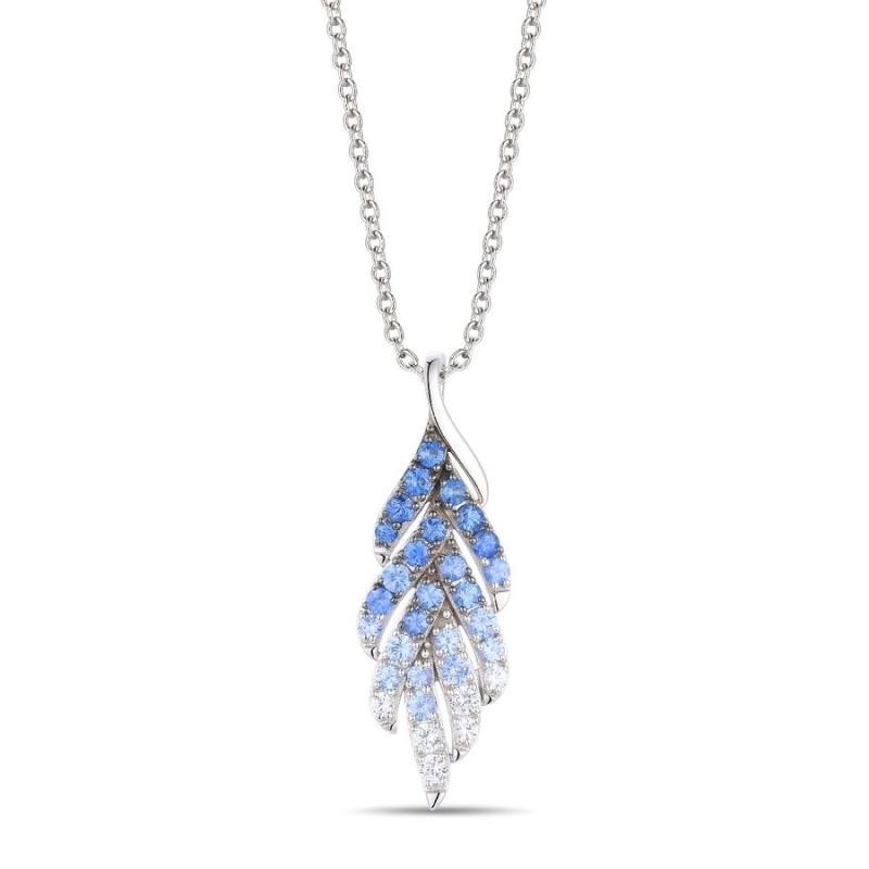 Le Vian Ombre&reg; Pendant featuring 1 1/3 cts. Denim Ombré&reg; Sapphire, 1/3 cts. Vanilla Sapphire&trade; , set in 14K Vanilla Gold&reg;