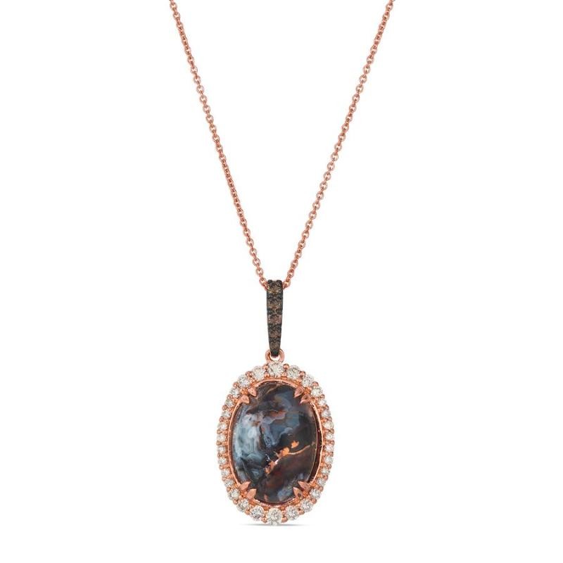 Le Vian&reg; Pendant featuring 4 1/2 cts. Chocolate Aquadite&trade; , 3/8 cts. Nude Diamonds&trade; , 1/20 cts. Chocolate Diamonds&reg; set in 14K Strawberry Gold&reg;