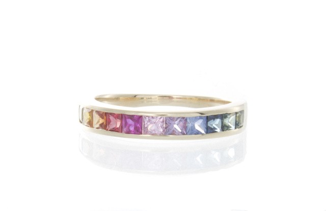 LGBT Rainbow Wedding Band