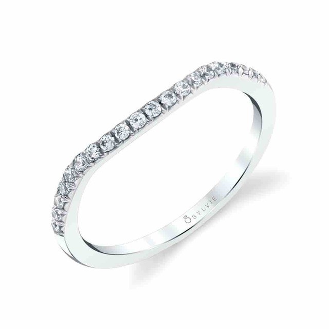 Classic Shared Prong Curved Wedding Band