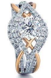 Frederic Sage Round All Seeing Double Diamond Halo Engagement Ring