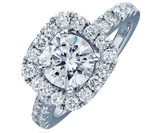 Frederic Sage Round Wide Halo Engagement Ring