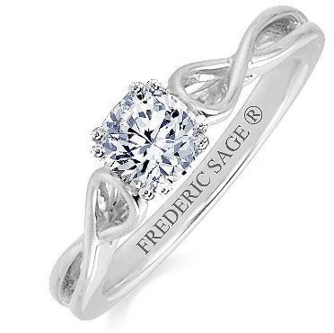 Frederic Sage Round Twisted Engagement Ring