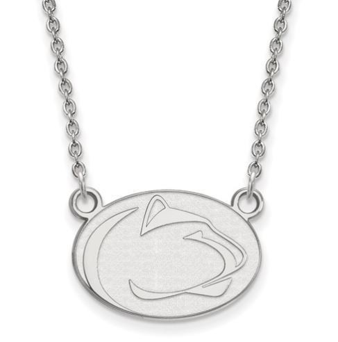 Penn State Sterling Silver Lion Head Pendant