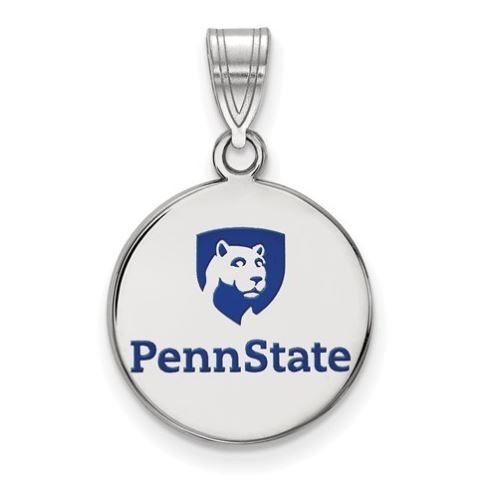 Penn Sterling Silver Necklace with Enamel Charm