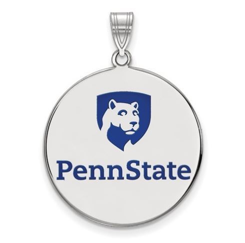 Penn Sterling Silver Necklace with Enamel Charm