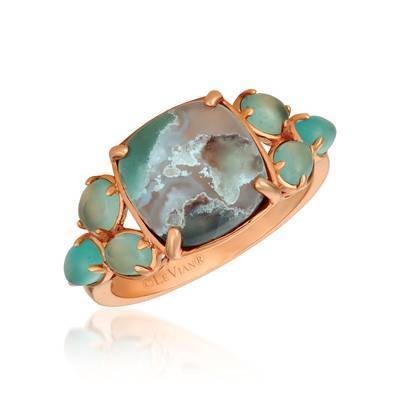 LeVian 14K Strawberry Gold® Aquaprase Candy 3 3/4 cttw Ring