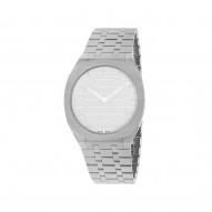 Gucci 25H Interlocking G Watch with White Dial