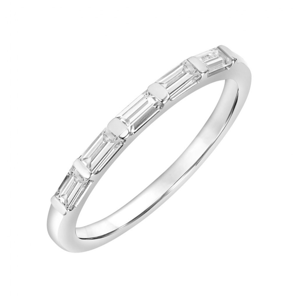 Five Baguette Diamond Anniversary Band