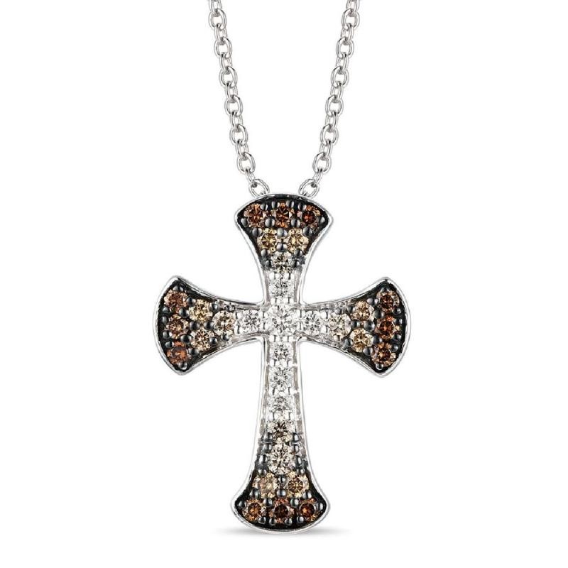 Le Vian Ombre&reg; Pendant featuring 1/2 cts. Chocolate Ombré&reg; Diamonds set in 14K Vanilla Gold&reg;