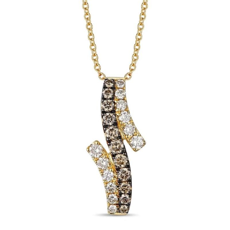 Le Vian&reg; Pendant featuring 1/3 cts. Chocolate Diamonds&reg; , 1/3 cts. Nude Diamonds&trade; set in 14K Honey Gold&trade;