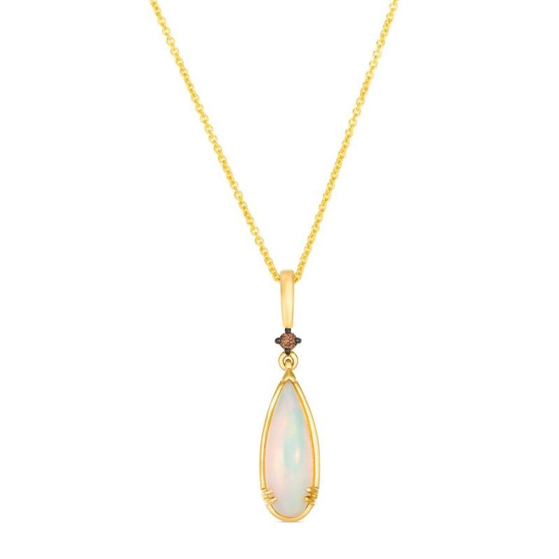 Le Vian Chocolatier&reg; Pendant featuring 1 cts. Neopolitan Opal&reg; , Chocolate Diamonds&reg; set in 14K Honey Gold&trade;