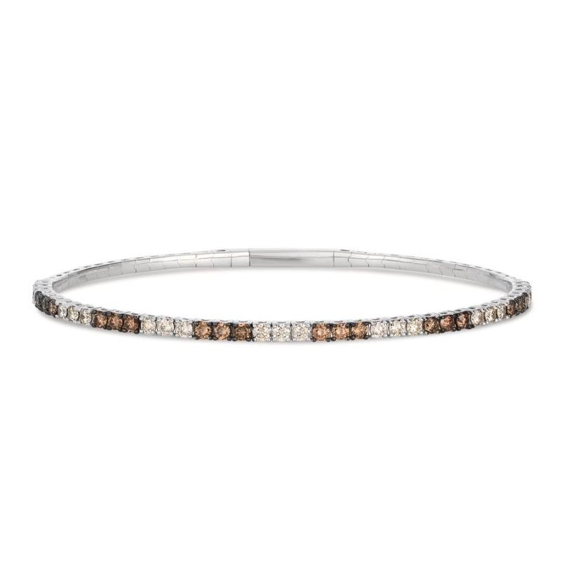 Le Vian&reg; Bangle featuring 5/8 cts. Chocolate Diamonds&reg; , 3/4 cts. Nude Diamonds&trade; set in 14K Vanilla Gold&reg;