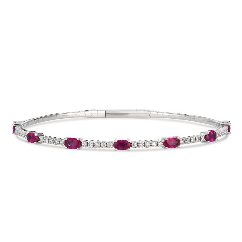 Le Vian&reg; Bangle featuring 2 cts. Passion Ruby&reg; , 3/8 cts. Vanilla Diamonds&reg; set in 14K Vanilla Gold&reg;