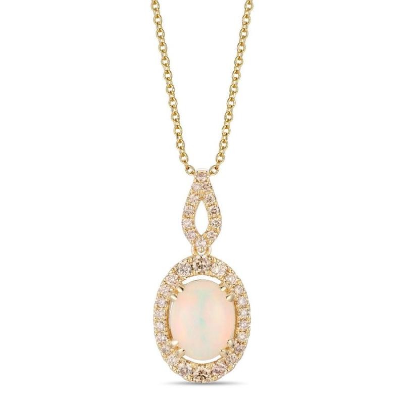Le Vian&reg; Pendant featuring 1 cts. Neopolitan Opal&reg; , 1/3 cts. Nude Diamonds&trade; set in 14K Honey Gold&trade;