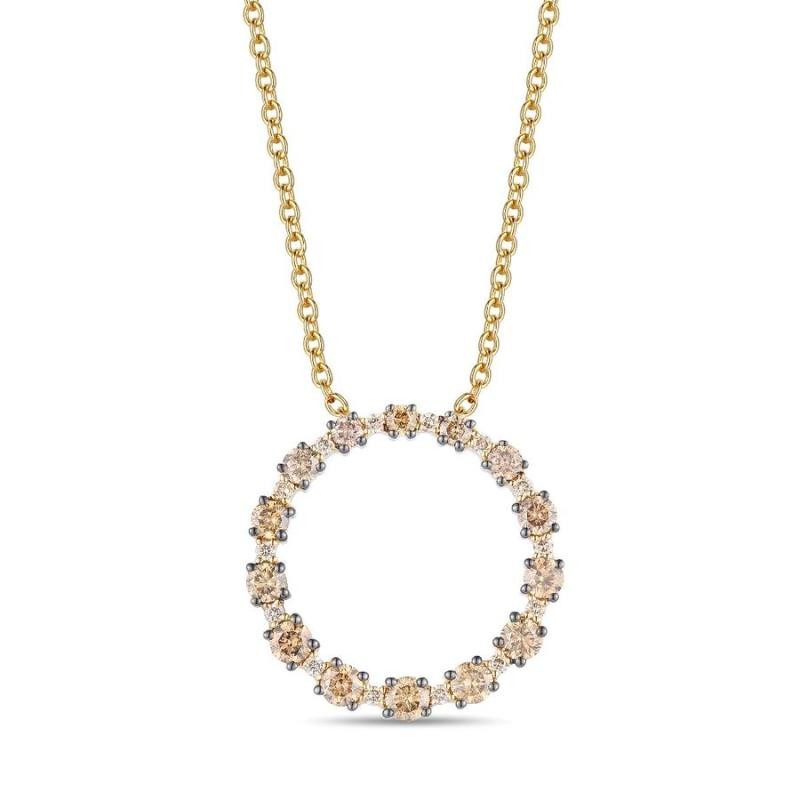 Le Vian&reg; Pendant featuring 1/2 cts. Chocolate Diamonds&reg; , 1/10 cts. Nude Diamonds&trade; set in 14K Honey Gold&trade;