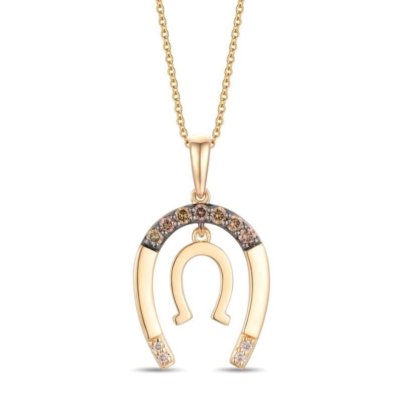 Le Vian&reg; Pendant featuring 1/8 cts. Chocolate Diamonds&reg; , Nude Diamonds&trade; set in 14K Honey Gold&trade;