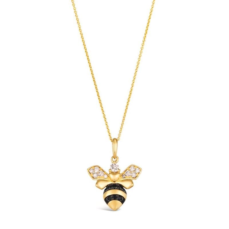 Le Vian&reg; Pendant featuring 1/3 cts. Nude Diamonds&trade; , 1/6 cts. Blackberry Diamonds&reg; set in 14K Honey Gold&trade;