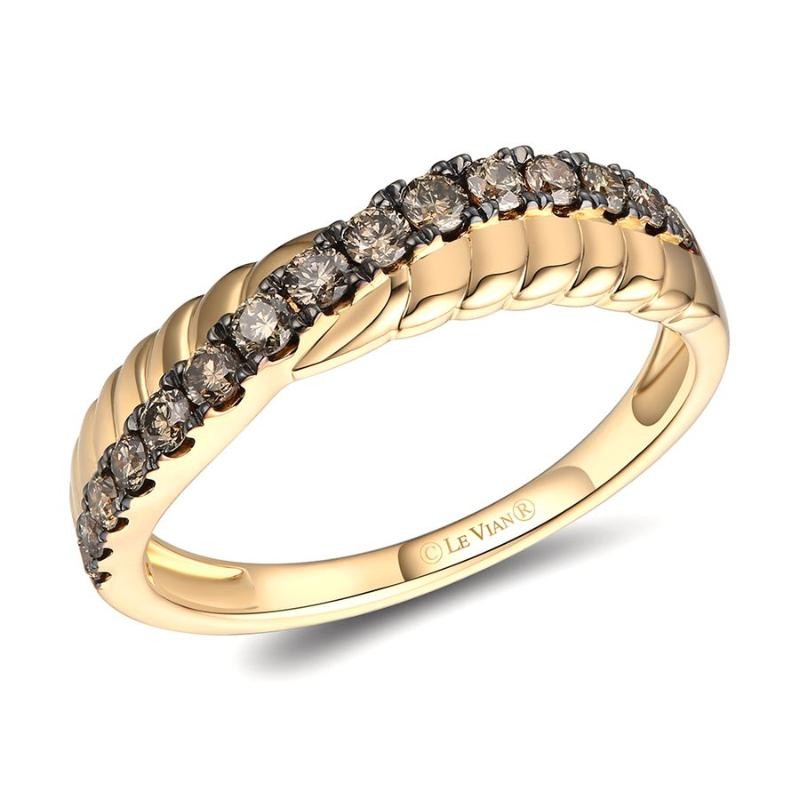 Le Vian Chocolatier&reg; Ring featuring 3/8 cts. Chocolate Diamonds&reg; set in 14K Honey Gold&trade;