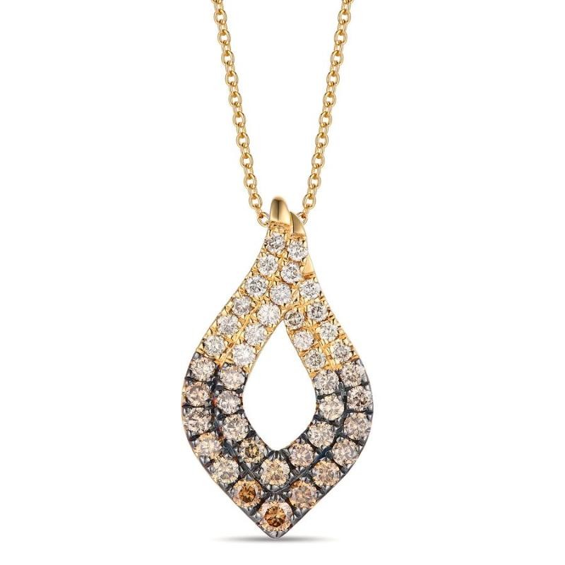 Le Vian Ombre&reg; Pendant featuring 1 cts. Chocolate Ombré&reg; Diamonds set in 14K Honey Gold&trade;